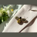 Bumble Bee Handmade Bead Brooch - Image 4