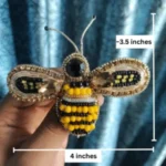 Bumble Bee Handmade Bead Brooch - Image 5
