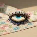 Evil Eye Themed Bead Brooch – 1 - Image 2